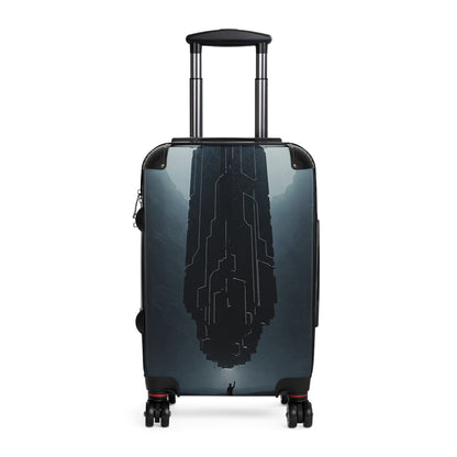 Stylish Travel Suitcase with Dystopian Design - Perfect for Adventurers