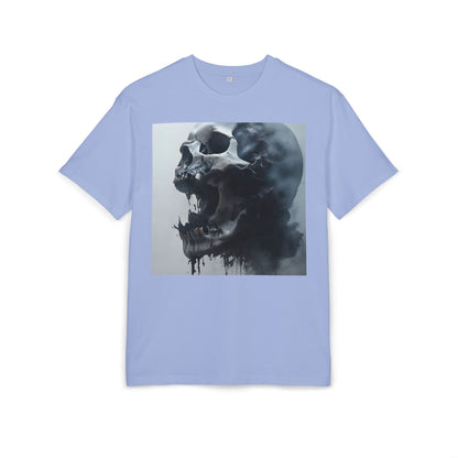 Gothic Skull Oversized Tee | Unisex, Grunge Fashion, Halloween Shirt, Dark Aesthetic, Casual Wear