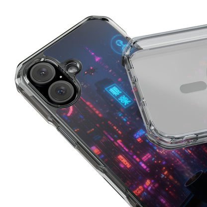 Neon City Phone Case - Magnetic Clear Impact Cases, Customizable Phone Cover, Gifts for Tech Lovers, Stylish Protection, Modern Design