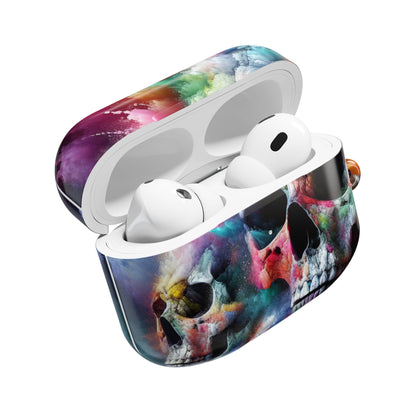 Colorful Skull AirPod Case, Unique Airpod Cover for Music Lovers, Trendy Skull Accessories, Gift for Teens, Halloween Tech Gear