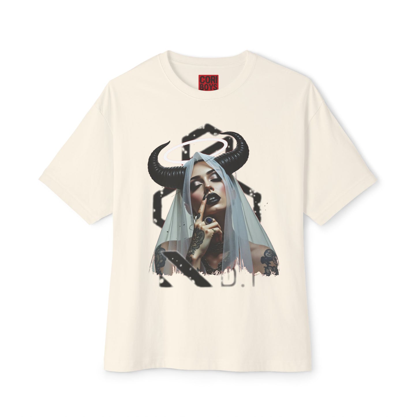 Edgy Graphic Tee, Unisex Oversized Boxy Tee, Alternative Fashion Shirt, Unique Apparel, Statement Top, Gift for Her