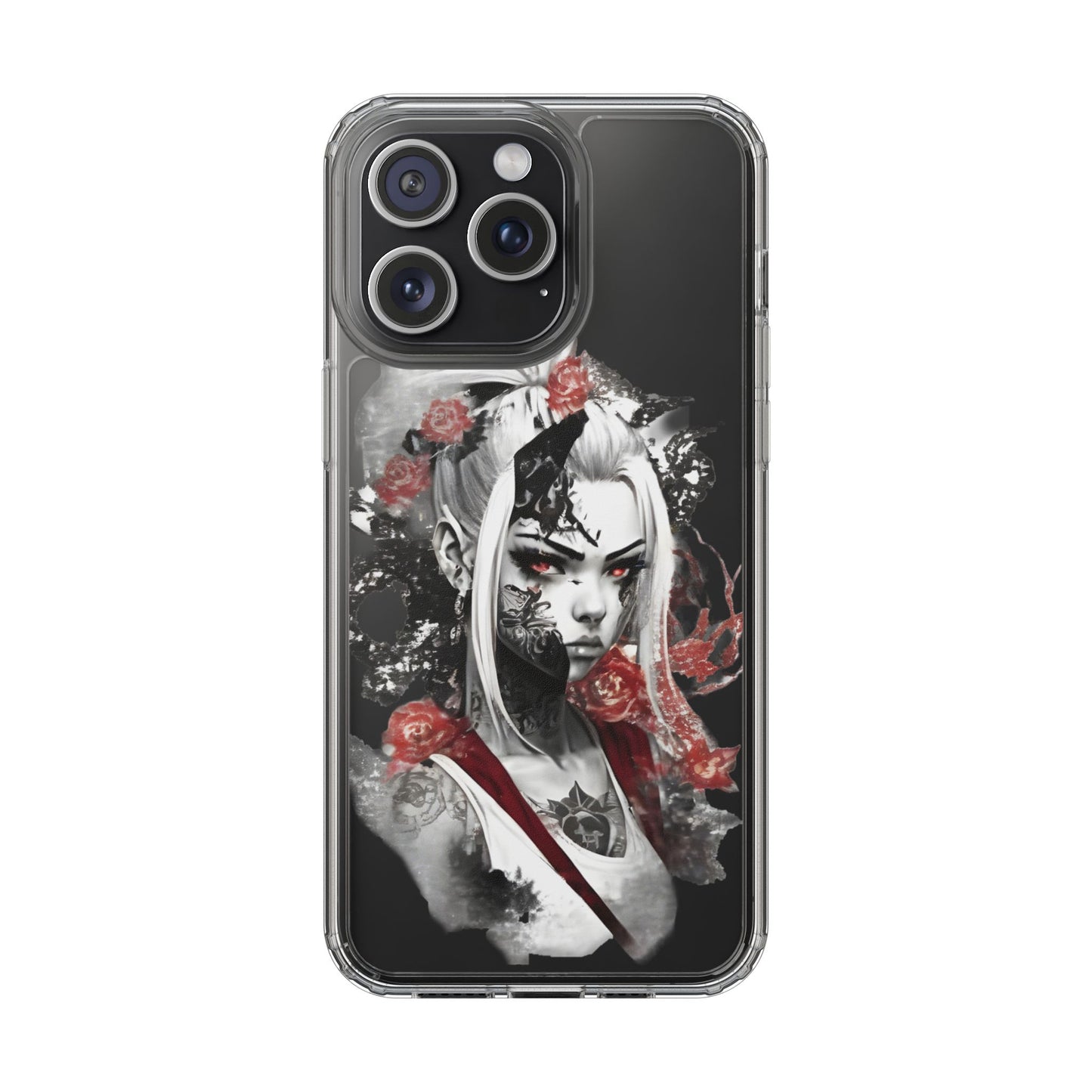Mystical Warrior Clear Phone Case - Stylish & Protective