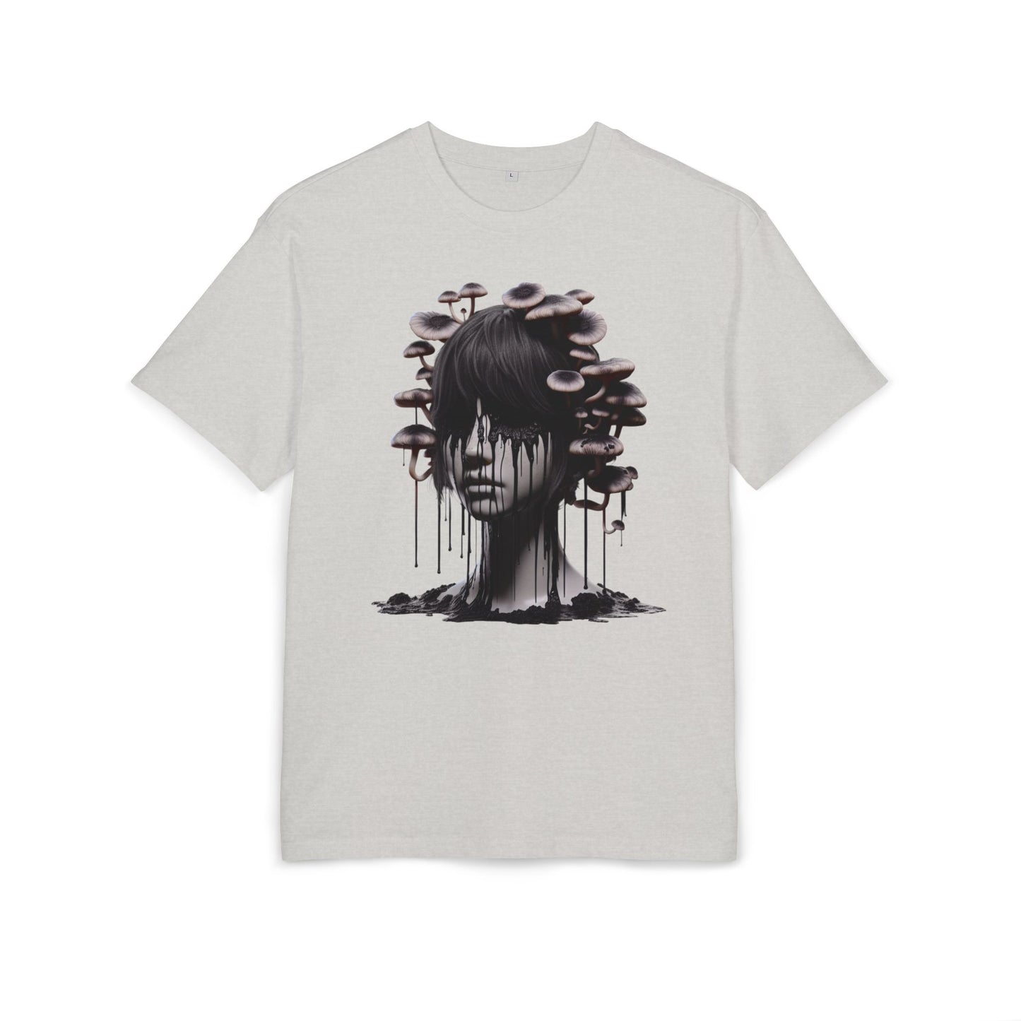 Mystical Mushroom Graphic Unisex Heavy Oversize Tee