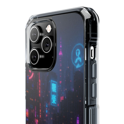 Neon City Phone Case - Magnetic Clear Impact Cases, Customizable Phone Cover, Gifts for Tech Lovers, Stylish Protection, Modern Design