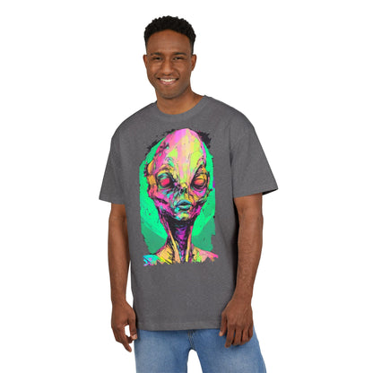 Alien Art Oversize Tee, Graphic Tee, Unisex T-Shirt, Casual Wear, Unique Gift for Sci-Fi Lovers