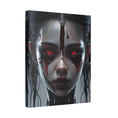Gothic Wall Art Print, Horror Decor, Stretched Canvas Painting, Unique Home Decor, Dark Art for Halloween, Gothic Aesthetic