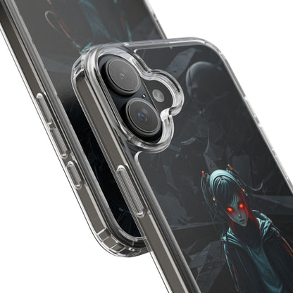 Futuristic Clear Phone Case with Cyberpunk Design - Edgy and Stylish
