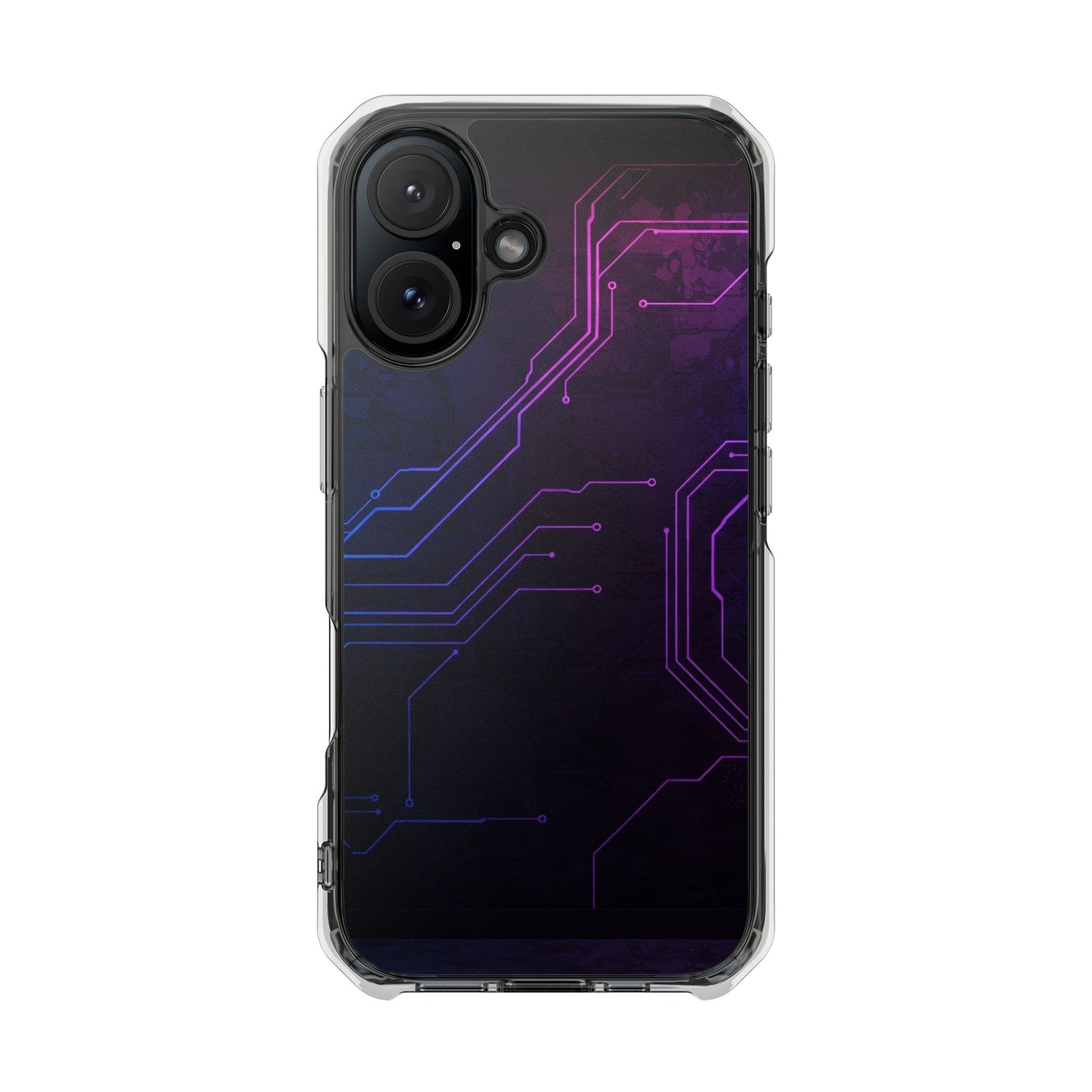 Magnetic Clear Phone Case - Tech-Inspired Design for Gamers, Stylish Protection, Gift for Tech Lovers, Phone Accessories, Customizable Case