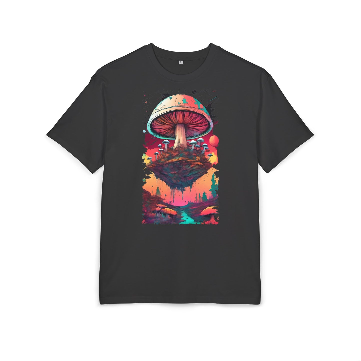 Psychedelic Mushroom Unisex Tee - Oversize Graphic T-Shirt for Festivals, Art Lovers, Gifts, and Casual Wear