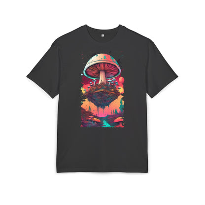Psychedelic Mushroom Unisex Tee - Oversize Graphic T-Shirt for Festivals, Art Lovers, Gifts, and Casual Wear