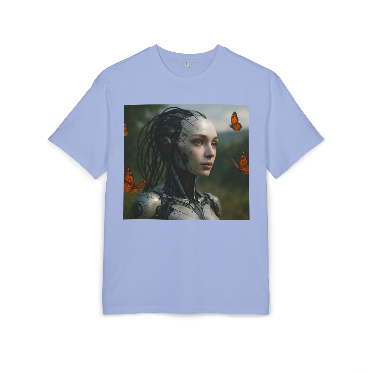 Futuristic Robot Graphic Tee, Oversize T-Shirt, Unisex Relaxed Fit Shirt, Casual Wear, Gift for Tech Lovers