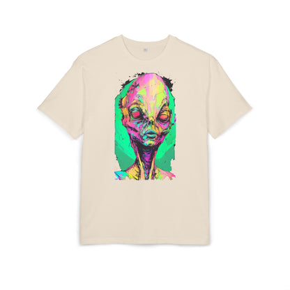 Alien Art Oversize Tee, Graphic Tee, Unisex T-Shirt, Casual Wear, Unique Gift for Sci-Fi Lovers