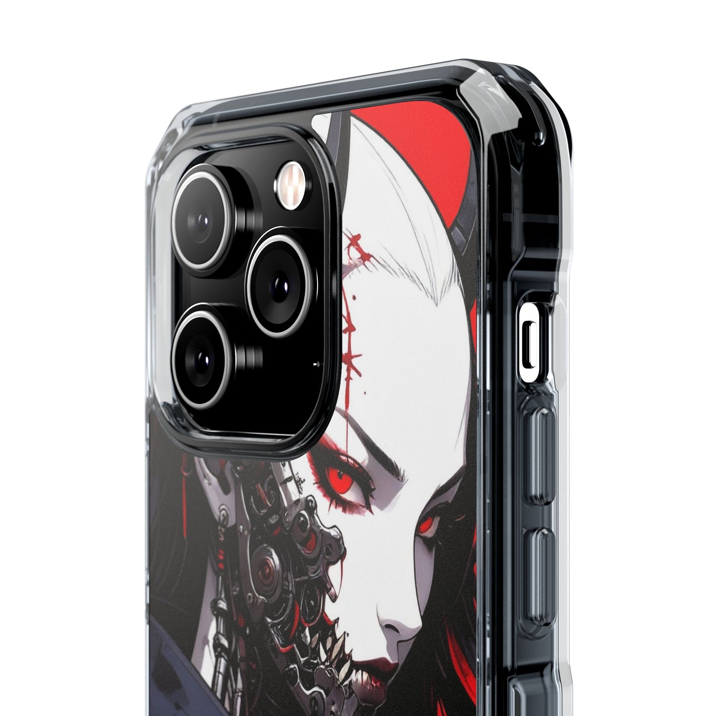 Magnetic Impact Phone Case, Anime Art Phone Cover, Goth Accessories for Her, Gift for Tech Lovers, Unique Phone Protection
