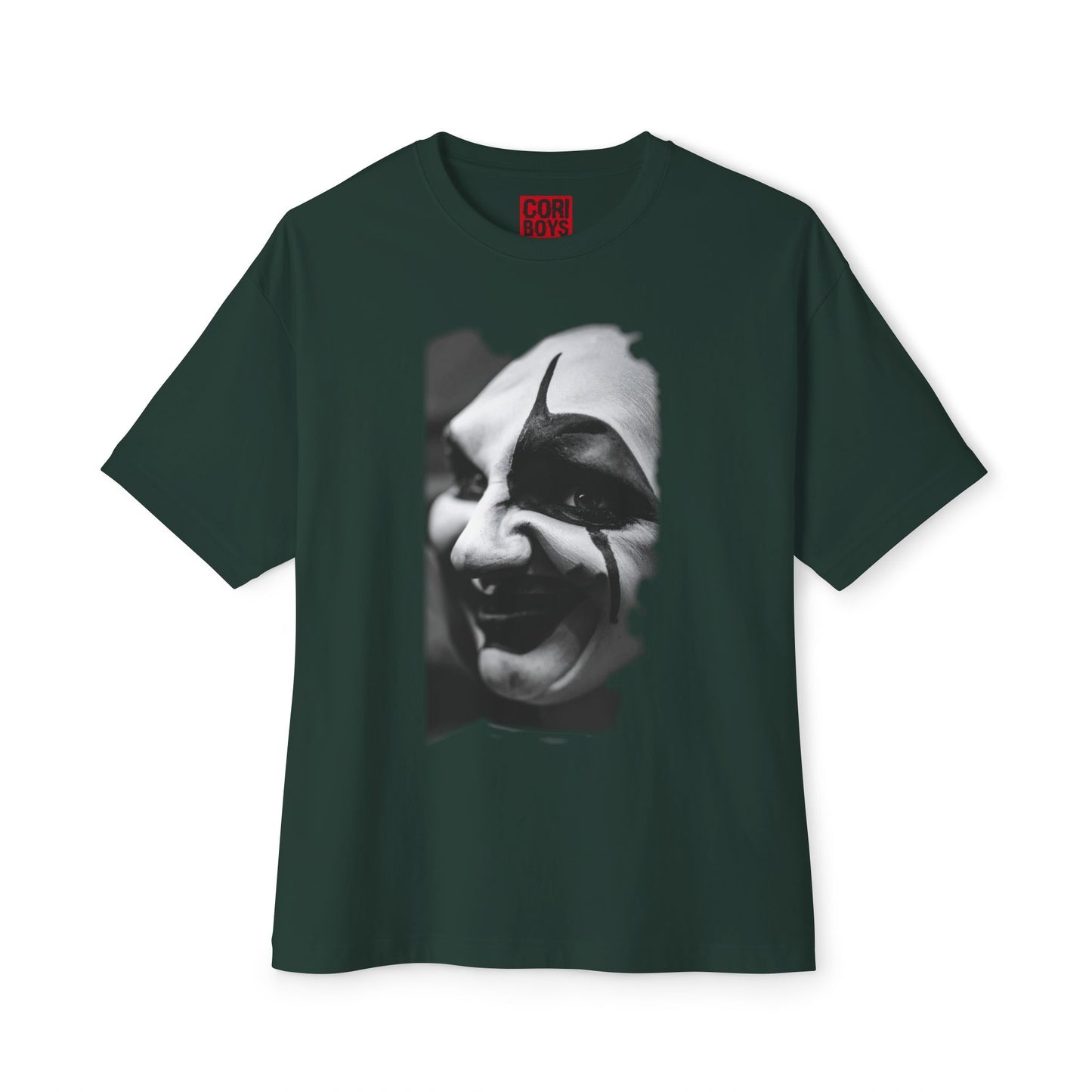 Spooky Emoji Boxy Tee | Oversized T-Shirt, Halloween Apparel, Casual Wear, Unique Graphic Design, Unisex T-Shirt