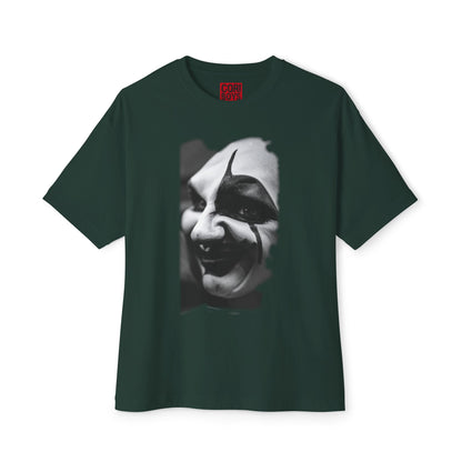 Spooky Emoji Boxy Tee | Oversized T-Shirt, Halloween Apparel, Casual Wear, Unique Graphic Design, Unisex T-Shirt