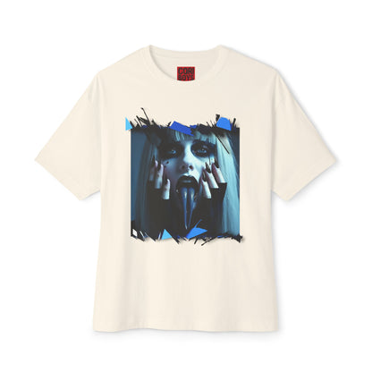 Edgy Oversized Tee - Unisex Graphic Shirt, Streetwear Fashion, Unique Gift for Him/Her, Casual or Trendy Look, Art Enthusiast Apparel