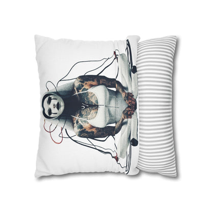 Unique Artistic Pillowcase with Futuristic Design, Decorative Cushion Cover for Home Decor, Gift for Art Lovers, Cozy Living Room Accessory
