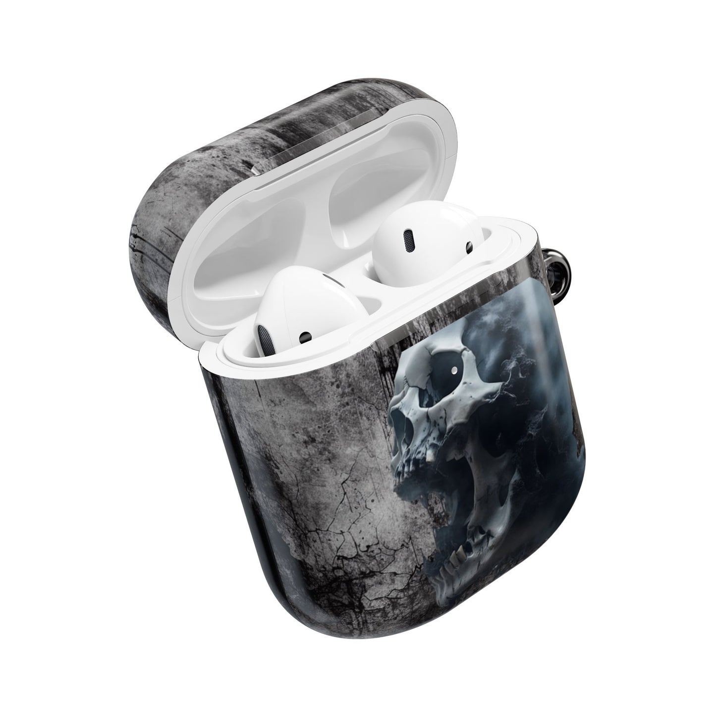 Gothic Skull AirPod Case, Trendy Wireless Earbuds Cover, Perfect Gift for Music Lovers, Halloween Decor, Edgy Aesthetic