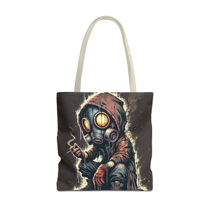 Gothic Tote Bag, Unique AOP Tote, Artful Shopping Bag, Edgy Gift for Her, Trendy Eco-Friendly Tote, Halloween Accessory