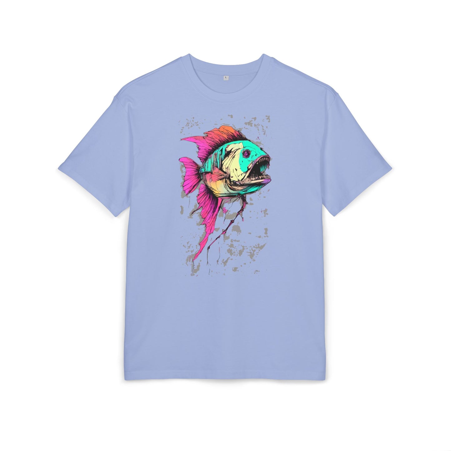 Vibrant Fish Graphic Tee for Casual Style, Summer Wear, Beach Vibes, Gift for Fishing Enthusiasts, Unique Unisex Heavy Oversize Tee