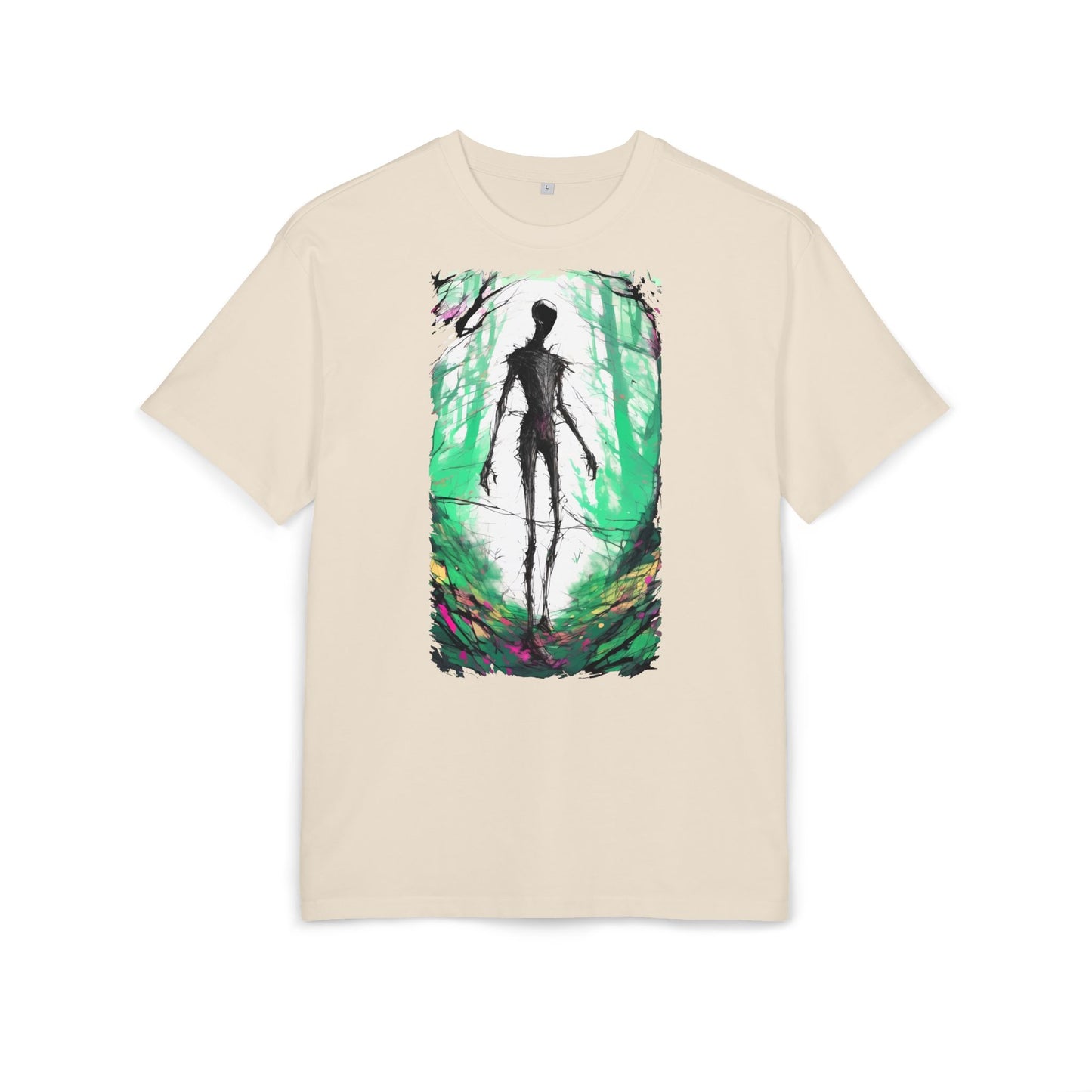 Mystical Forest Oversize Tee, Unisex Heavy Tee, Witchy Fashion, Boho Graphic Shirt, Alternative Style Tee