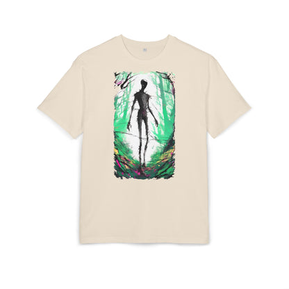 Mystical Forest Oversize Tee, Unisex Heavy Tee, Witchy Fashion, Boho Graphic Shirt, Alternative Style Tee