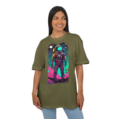 Cosmic Astronaut Tee, Unisex Oversize Tee, Space Graphic Shirt, Retro Astronaut T-Shirt, Gift for Space Lovers, Unique Graphic Tee