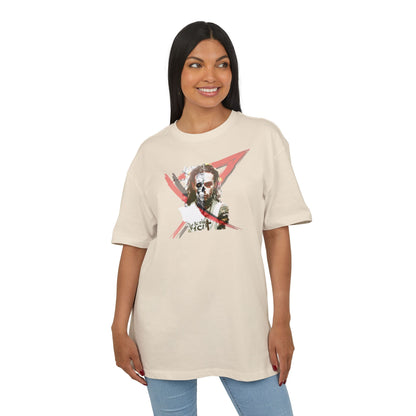 Unisex Heavy Oversize Tee with Artistic Design, Casual T-Shirt, Graphic Tee for Art Lovers, Gift for Creative Friends, Trendy Streetwear