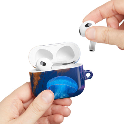 Vibrant Jellyfish AirPod Case, Ocean-Themed Accessory, Colorful AirPod Cover, Unique Gift for Ocean Lovers, Underwater Aesthetic