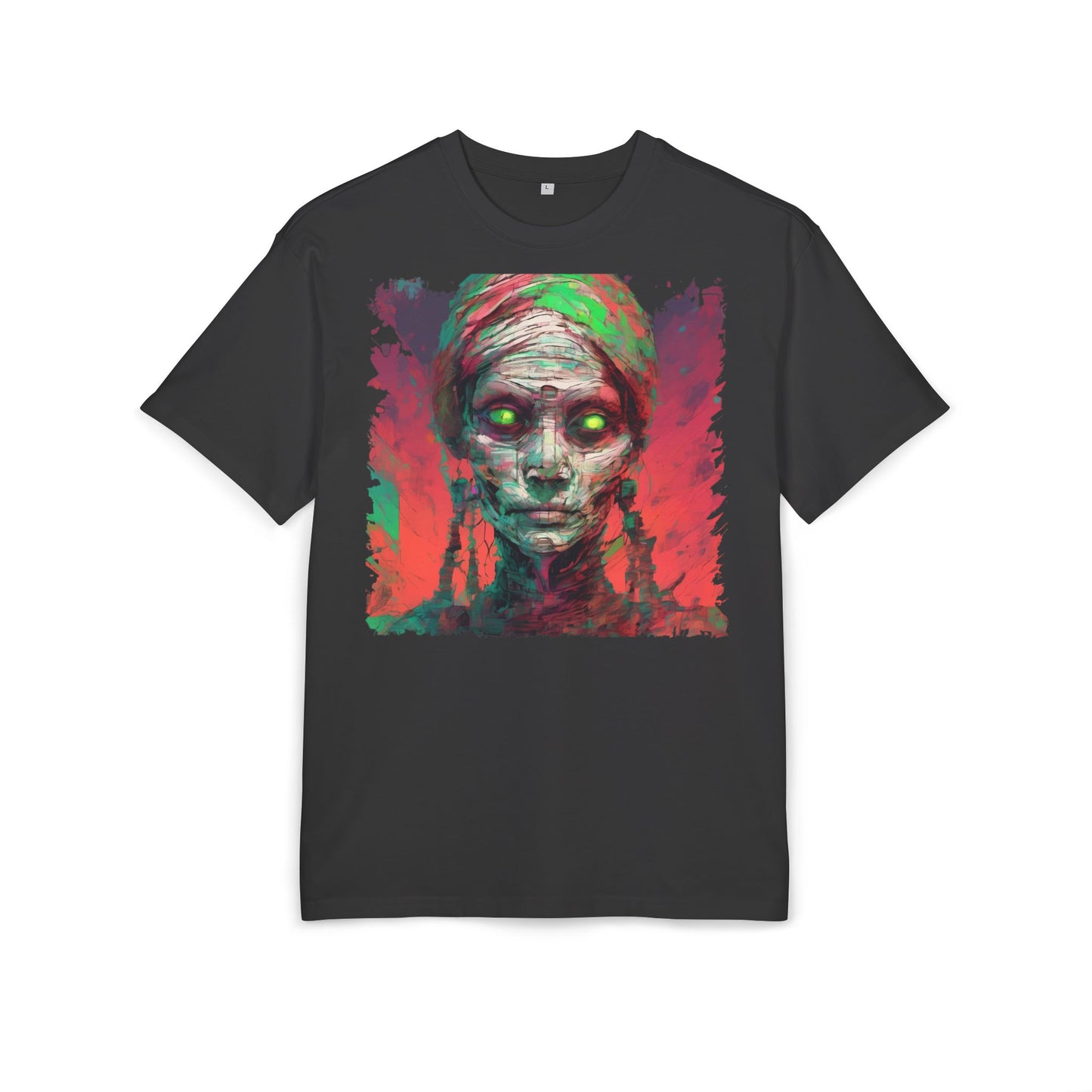 Horror-Inspired Unisex Oversize Tee, Spooky Graphic Shirt, Halloween Outfit, Unique Art Tee, Ghoulish Casual Wear, Perfect for Parties