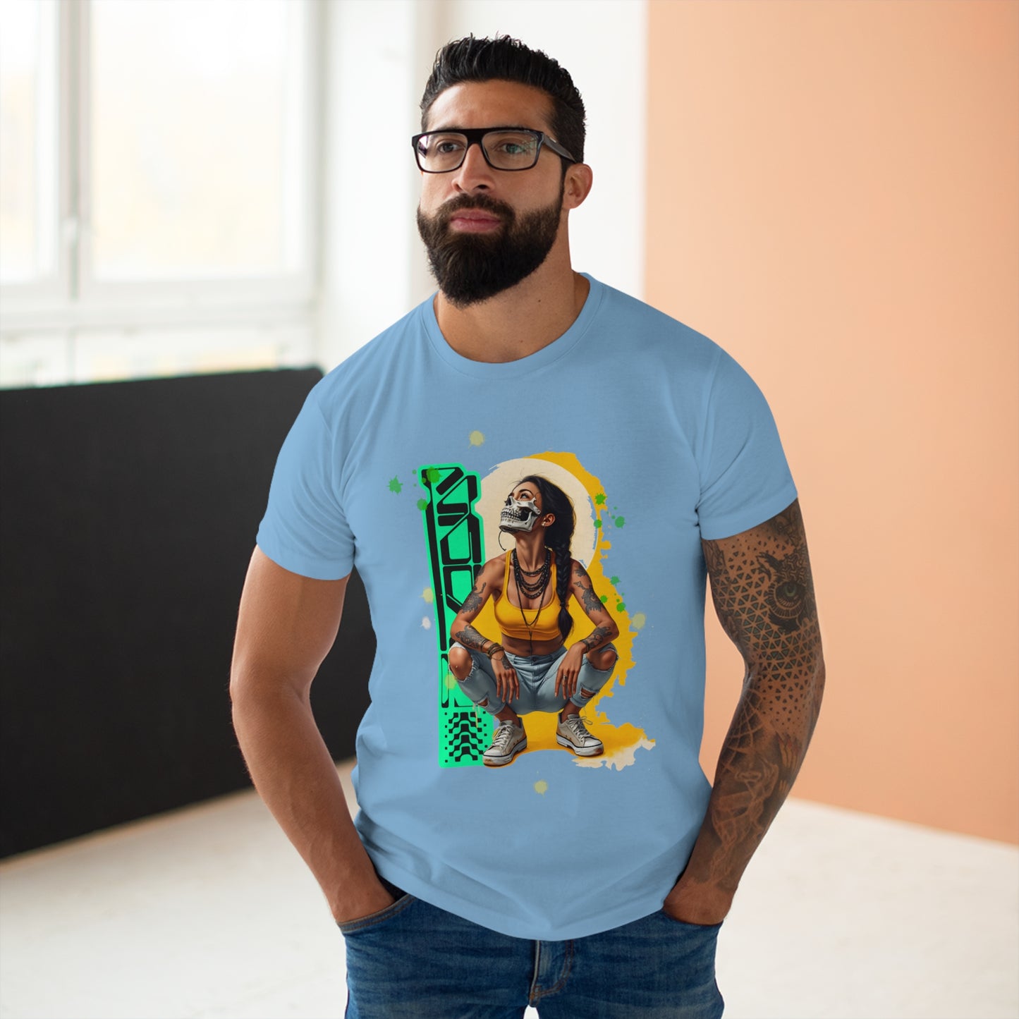 Vibrant Graphic Unisex T-Shirt, Casual Wear, Street Style, Gift for Him, Graphic Tee, Music Festival Shirt