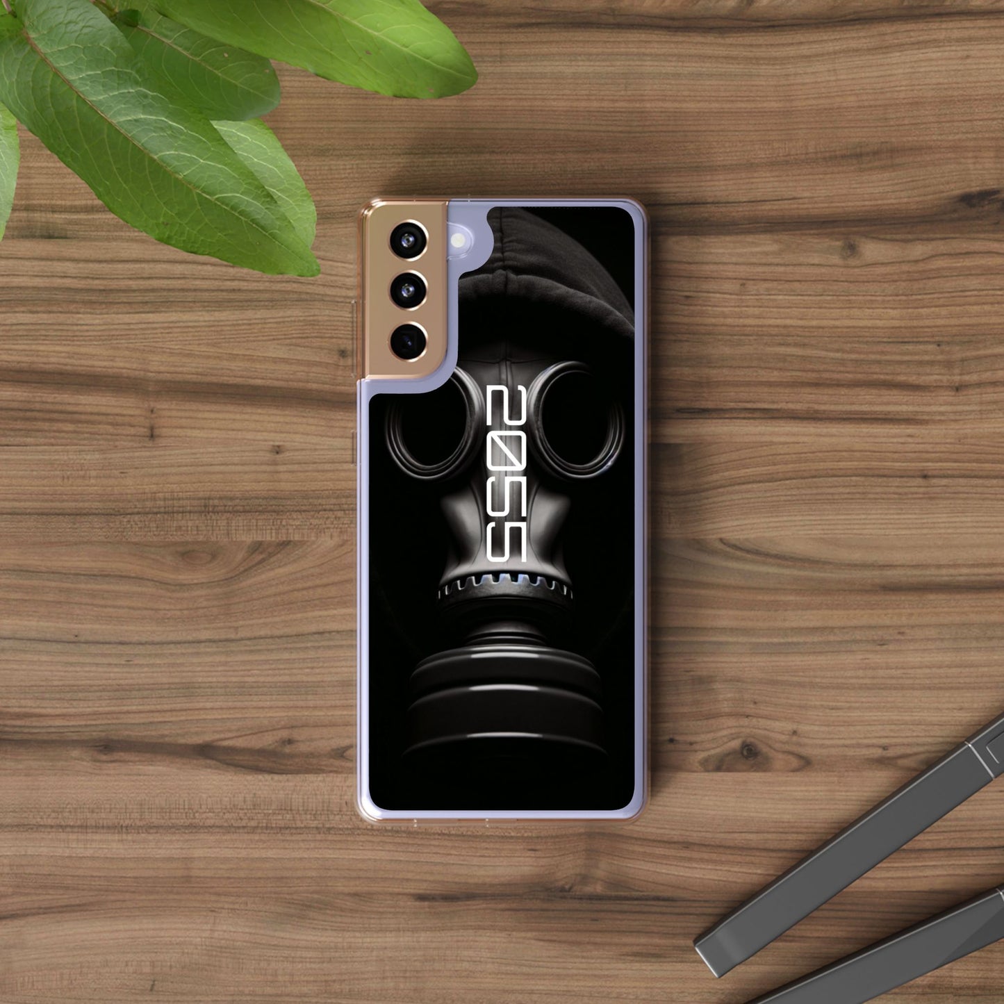 Phone Case Dystopian Gas Mask Design