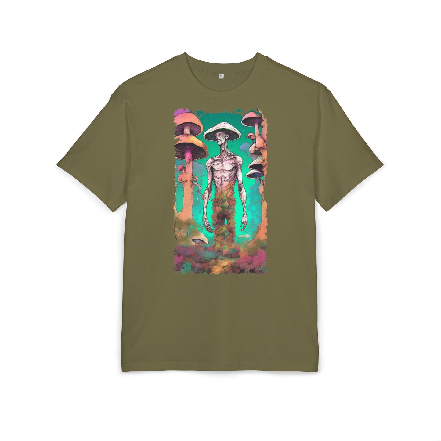 Psychedelic Alien Oversize Tee, Unisex Graphic T-Shirt, Casual Streetwear, Gift for Sci-Fi Lovers, Festival Apparel