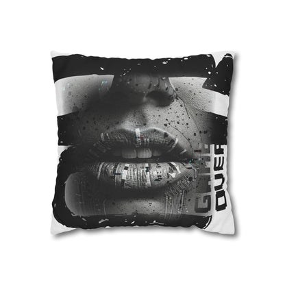 Stylish Spun Polyester Pillowcase, Decorative Accent, Unique Home Decor, Modern Living Room Cushion, Gift for Art Lovers