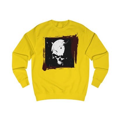 Skull Graphic Unisex Sweatshirt - Edgy Streetwear, Ghostly Aesthetic, Halloween Apparel, Cozy Fall Wear, Unique Gift Idea