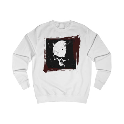 Skull Graphic Unisex Sweatshirt - Edgy Streetwear, Ghostly Aesthetic, Halloween Apparel, Cozy Fall Wear, Unique Gift Idea