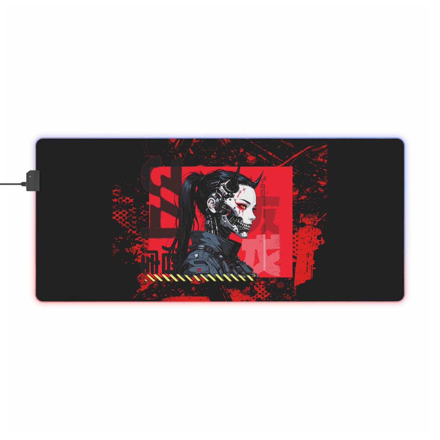 Hyped LED Gaming Mouse Pad, Cyberpunk Desk Decor, Gamer Gift, Gaming Setup Accessory, RGB Mousepad, Unique Gaming Gear