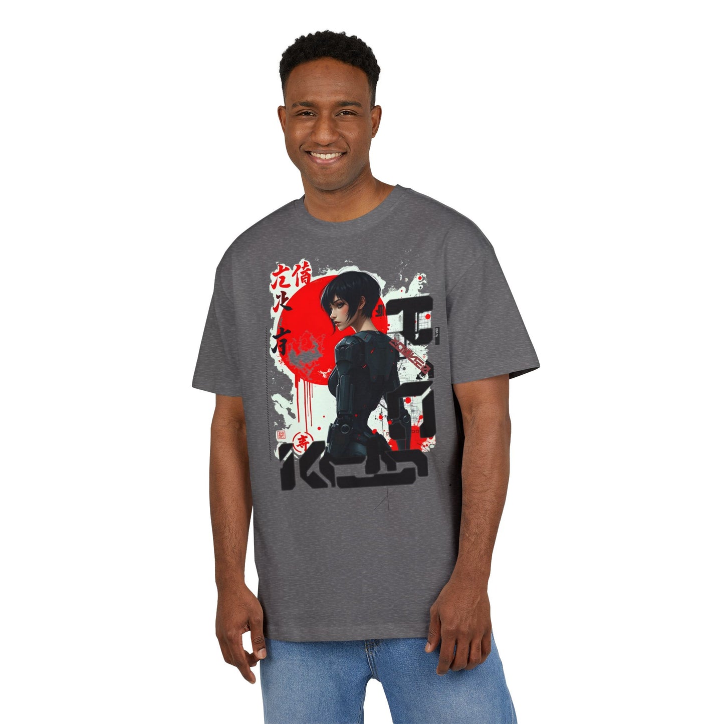 Unisex Oversized Graphic Tee with Anime Design, Casual Streetwear, Perfect for Everyday Wear, Gift for Anime Fans, Cosplay, Summer Style