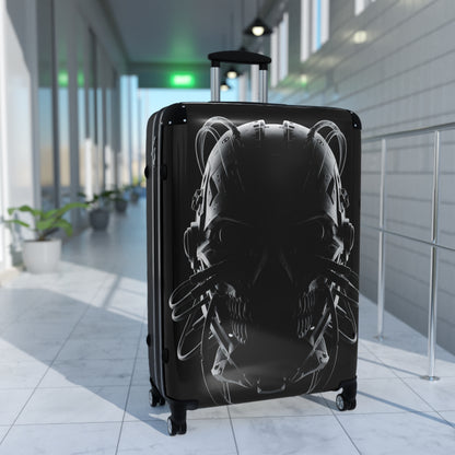 Stylish Travel Suitcase with Skull Design - Perfect for Adventurers