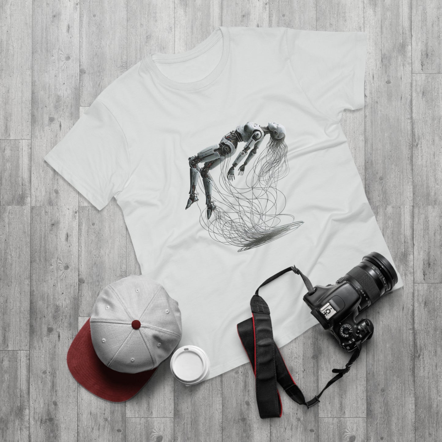 Futuristic Graphic Tee, Cool Unisex T-Shirt for Tech Enthusiasts, Gift for Birthdays, Casual Wear, Unique Art Shirt