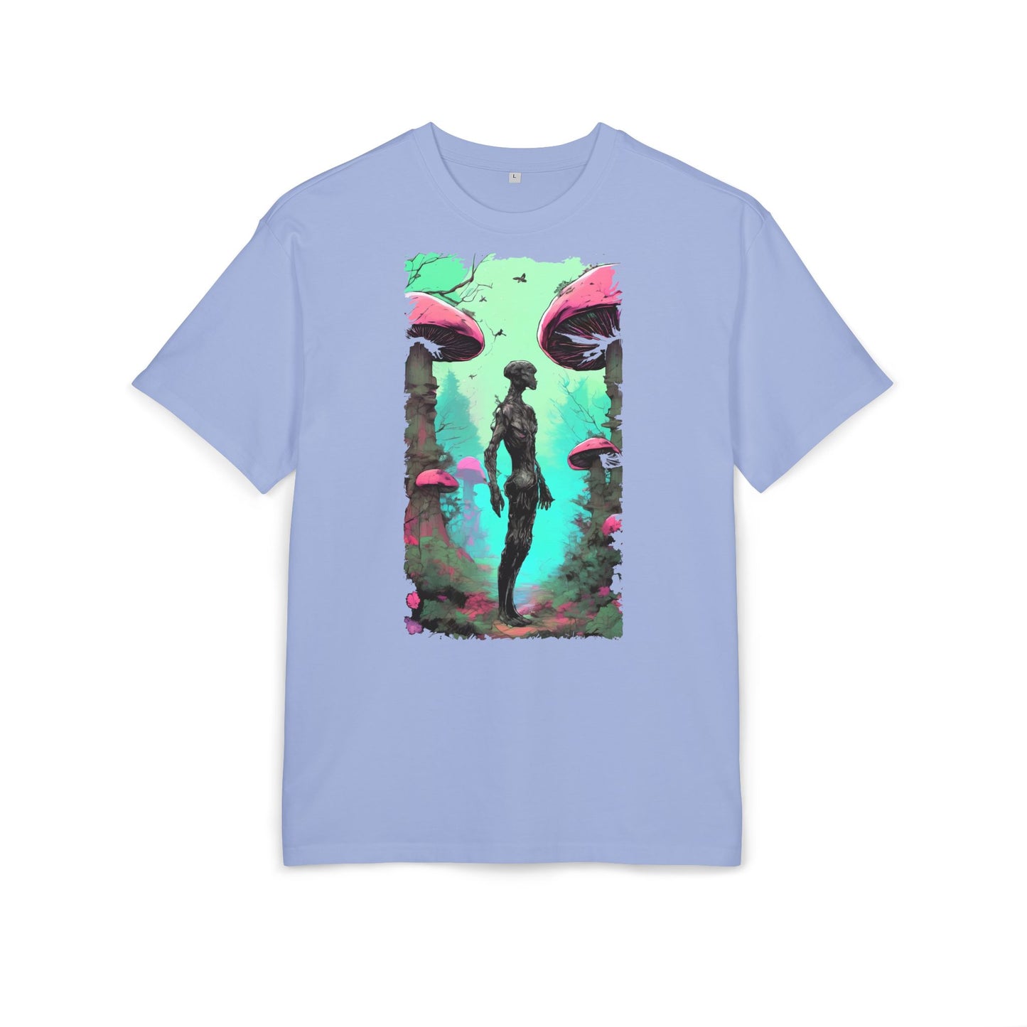 Psychedelic Mushroom Tee, Unisex Oversize Shirt, Trendy Graphic T-shirt, Casual Wear, Festival Attire, Unique Gifts