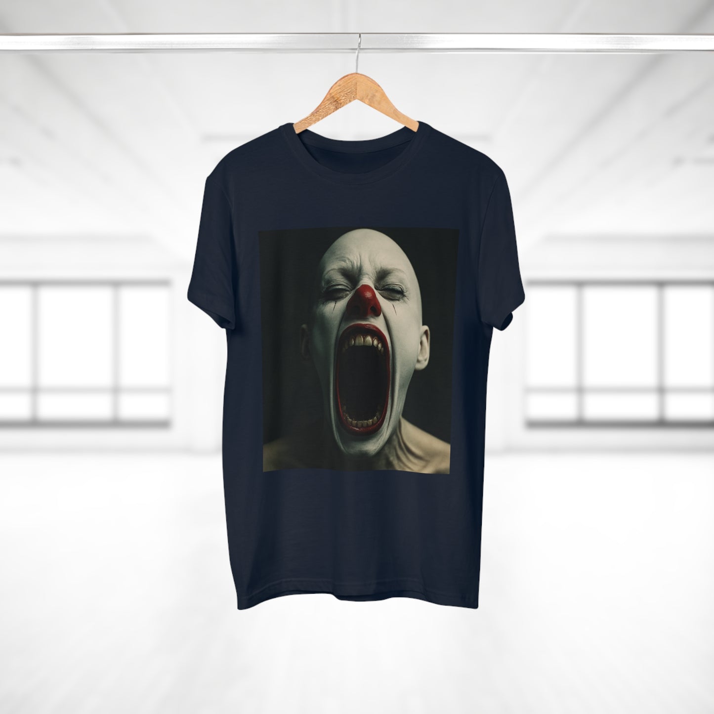 Creepy Clown Graphic T-Shirt, Scary Shirt for Halloween, Horror Movie Fans, Unique Gift for Him, Unisex Casual Wear