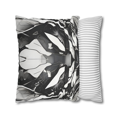 Square Pillowcase with Edgy Cyber Design