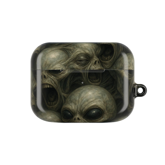 Alien-Themed AirPod Case, Unique Gift for Sci-Fi Lovers, Cool Accessory for Music Enthusiasts, Perfect for Halloween, Collectible