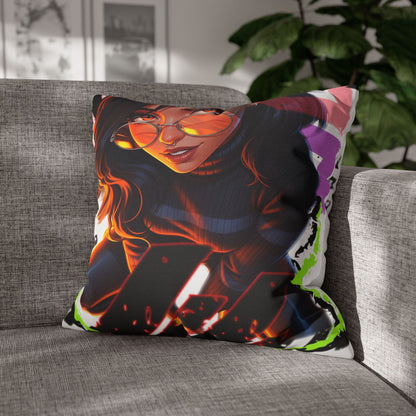 Vibrant Art Throw Pillow, Cozy Home Decor, Unique Gift for Gamers, Boho Cushion for Comfort, Stylish Accent Pillow