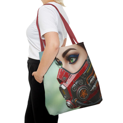 Futuristic Character Tote Bag, Stylish Eco-Friendly Bag, Unique Gift for Fans, Everyday Use for Shopping or Work, Gift for Her