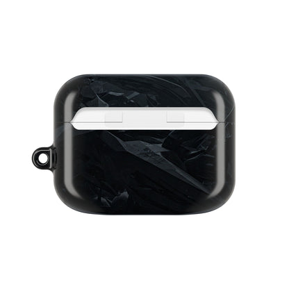 Edgy AirPod Case for Teens, Stylish Headphone Cover, Trendy Tech Accessory, Perfect for Gift Giving, Black Minimalist Design