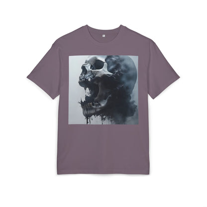 Gothic Skull Oversized Tee | Unisex, Grunge Fashion, Halloween Shirt, Dark Aesthetic, Casual Wear
