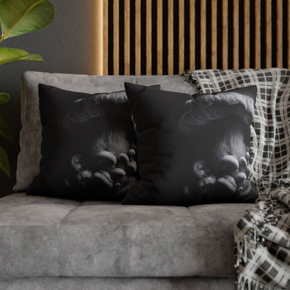 Monochrome Jellyfish Pillowcase - Dark Aesthetic Cushion Cover, Home Decor, Nautical Gift, Coastal Vibes, Unique Bedroom Accent