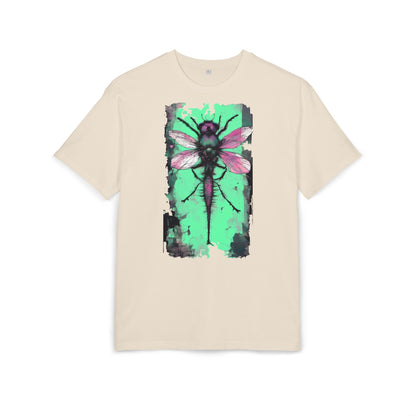 Botanical Dragonfly Tee - Nature-Inspired Unisex Oversized Shirt, Boho Style, Eco-Friendly Gift, Relaxed Summer Top, Unique Graphic Tee